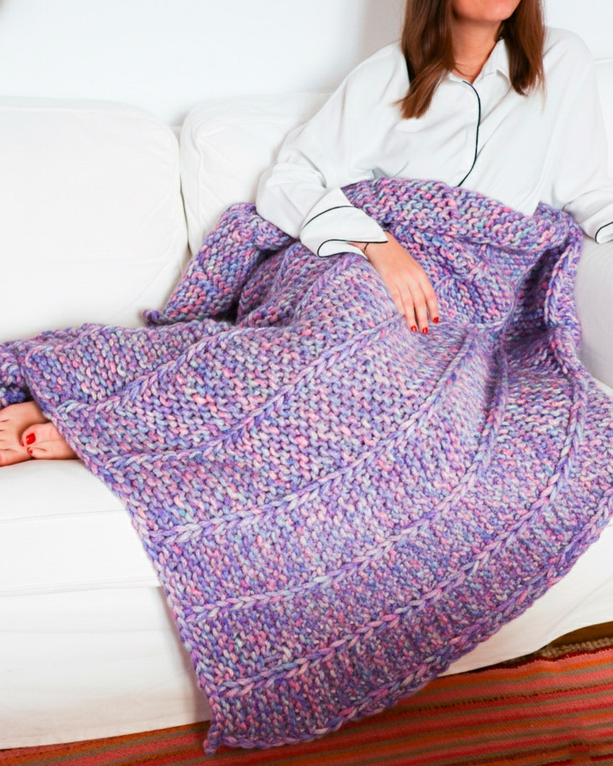 Medea Blanket Kit - Candy Twist Version – We Are Knitters
