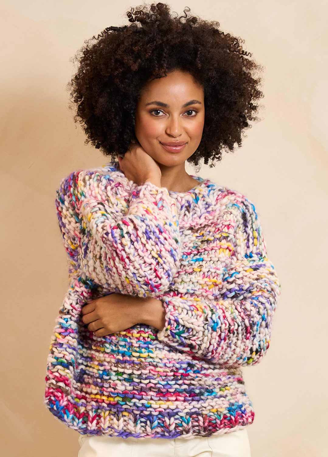 トップス andmary Candy sleeve knit set Nolita Sweater Kit - Candy Twist Version – We Are Knitters