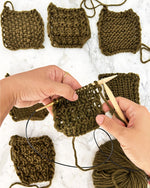 Stitch Sampler Kit: Learn The Basics Knitting Kit - Make your first Placemat & Coasters