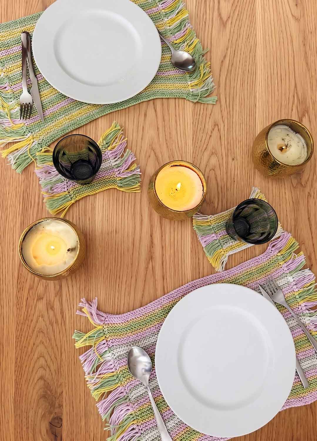 Olympia Beginner Placemat and Coaster Set Kit – We Are Knitters