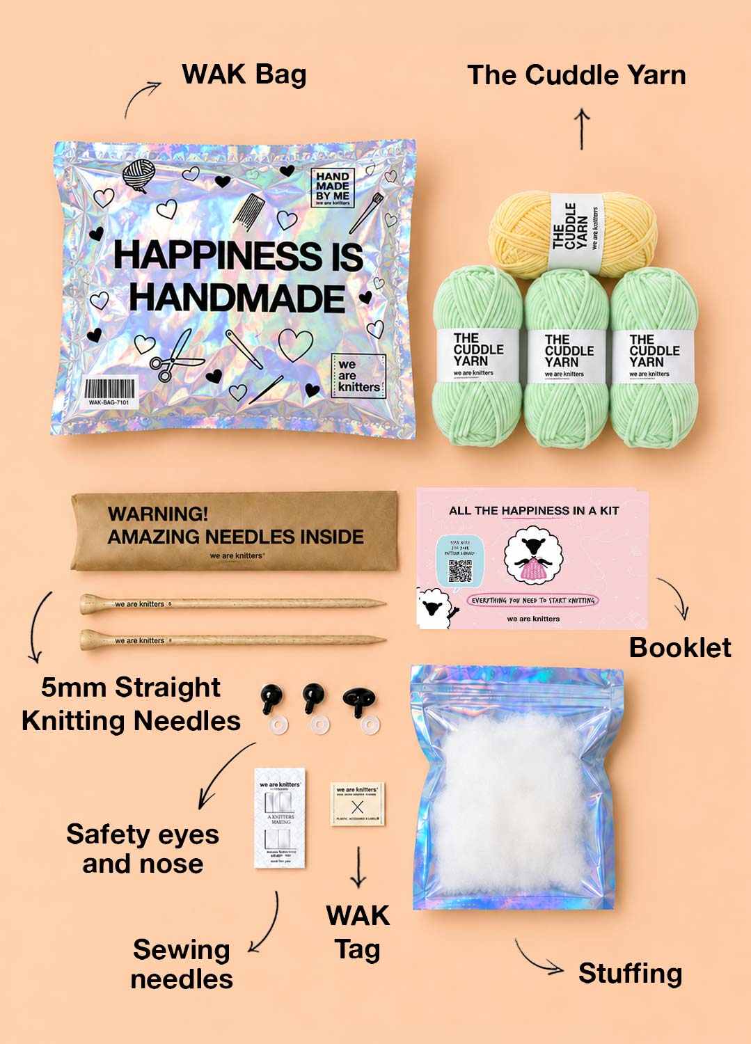 The Knitty Pumpkins - Easy Knitted Pumpkins Kit
