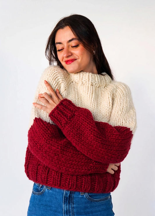 The Rainbow Sweater Kit x @paula.on.knits