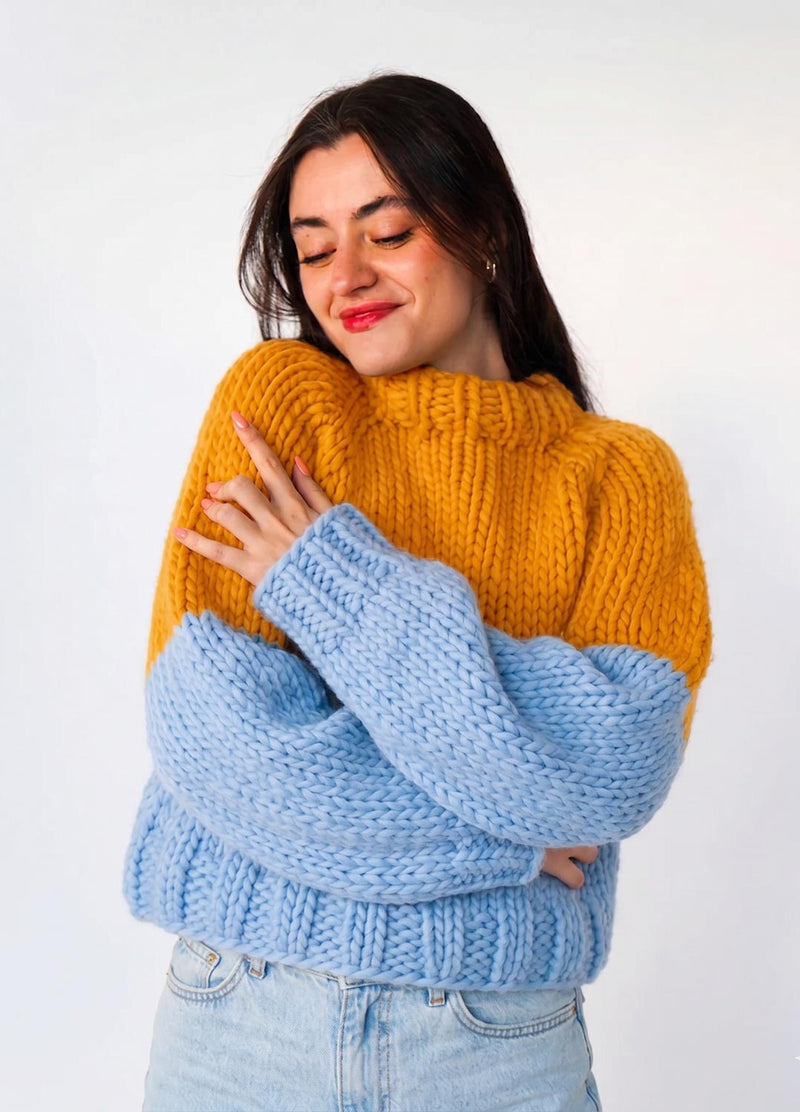 The Rainbow Sweater Kit x @paula.on.knits