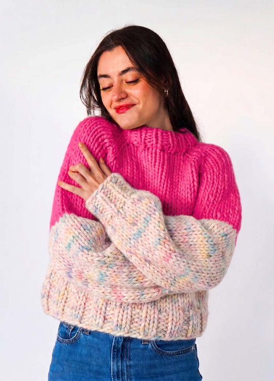 The Rainbow Sweater Kit x @paula.on.knits - Yummy Yarn Version