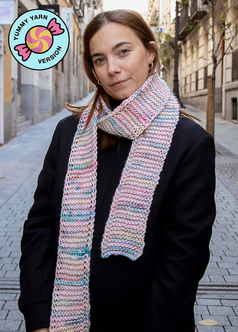 Ribe Scarf Beginner Kit - Yummy Version