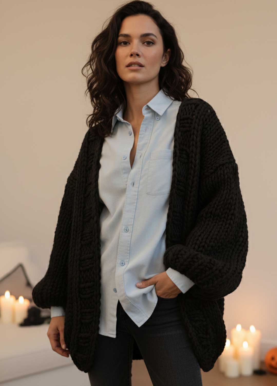 Simone Cardigan Kit - Premium Version – We Are Knitters