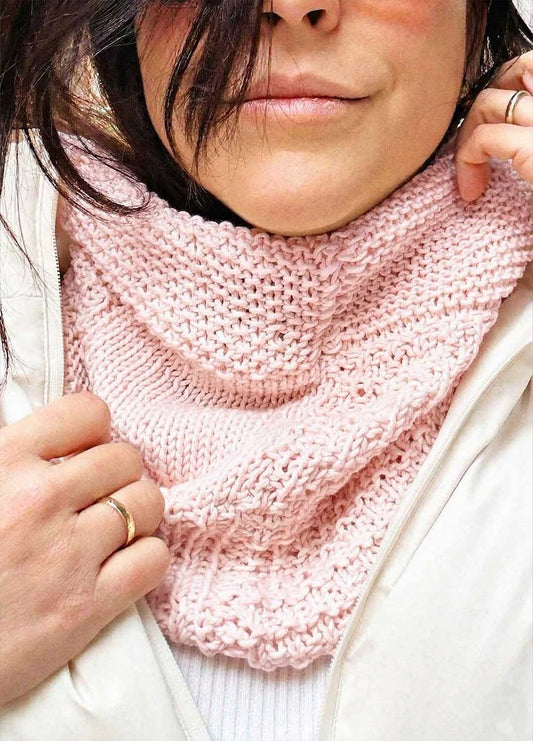 Make your first Cotton Snood - Stitch Sampler: Learn The Basics Knitting Kit - Pima Cotton Version