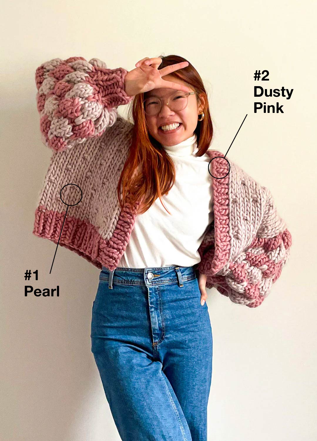 The Social Bubble Cardigan x Beatific Brenda Kit