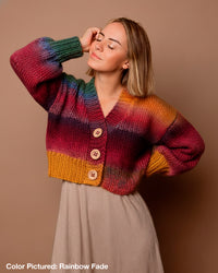 Tupelo Cardigan Kit - Color Crush: Self Striping Version
