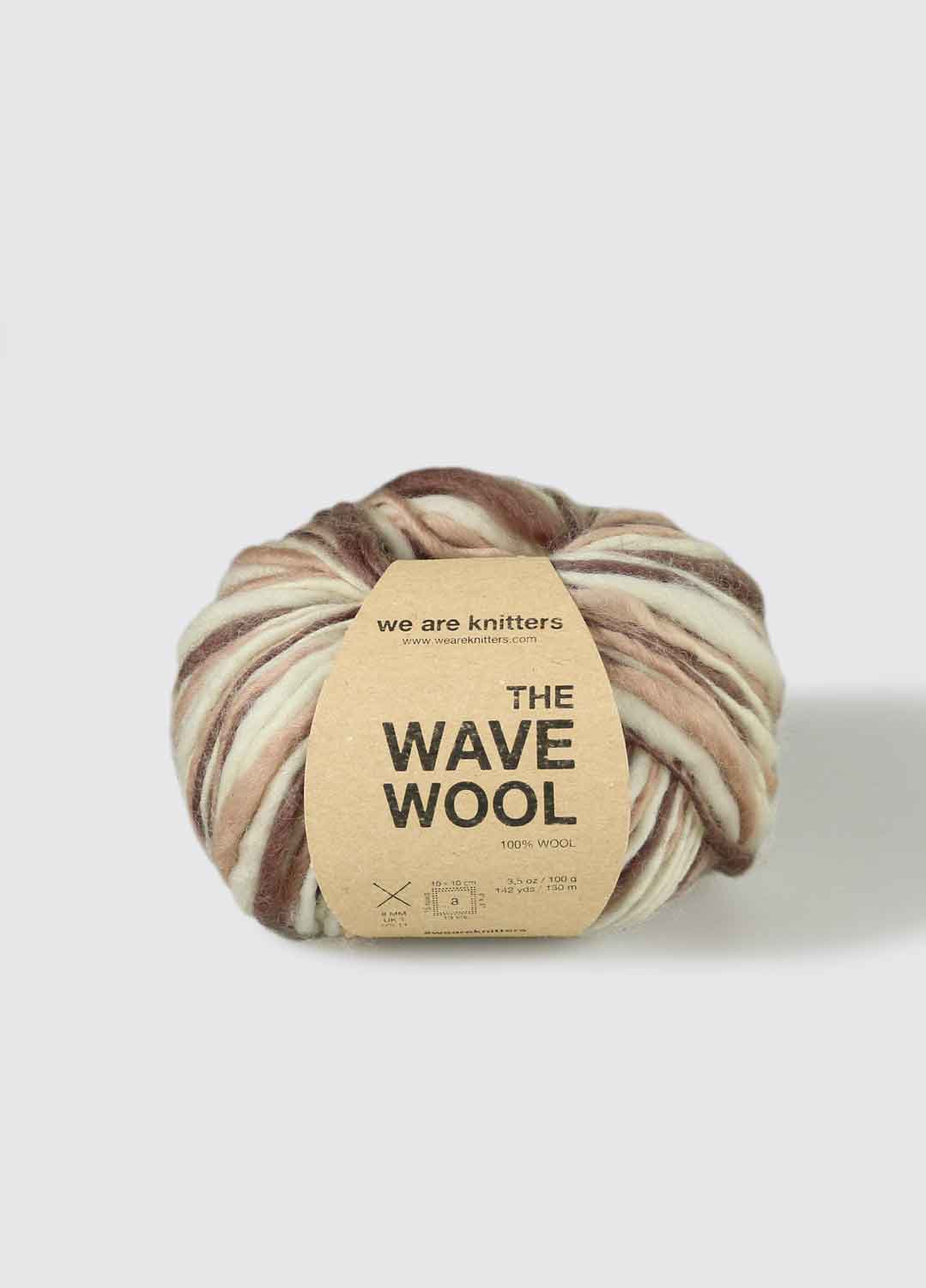 The Wave Wool Brown Tie Dye