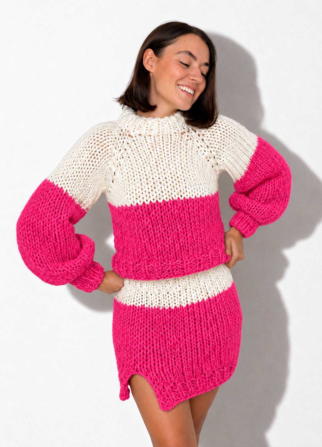 The Rainbow Skirt & Sweater Set Kit x @paula.on.knits - Yummy Yarn Version