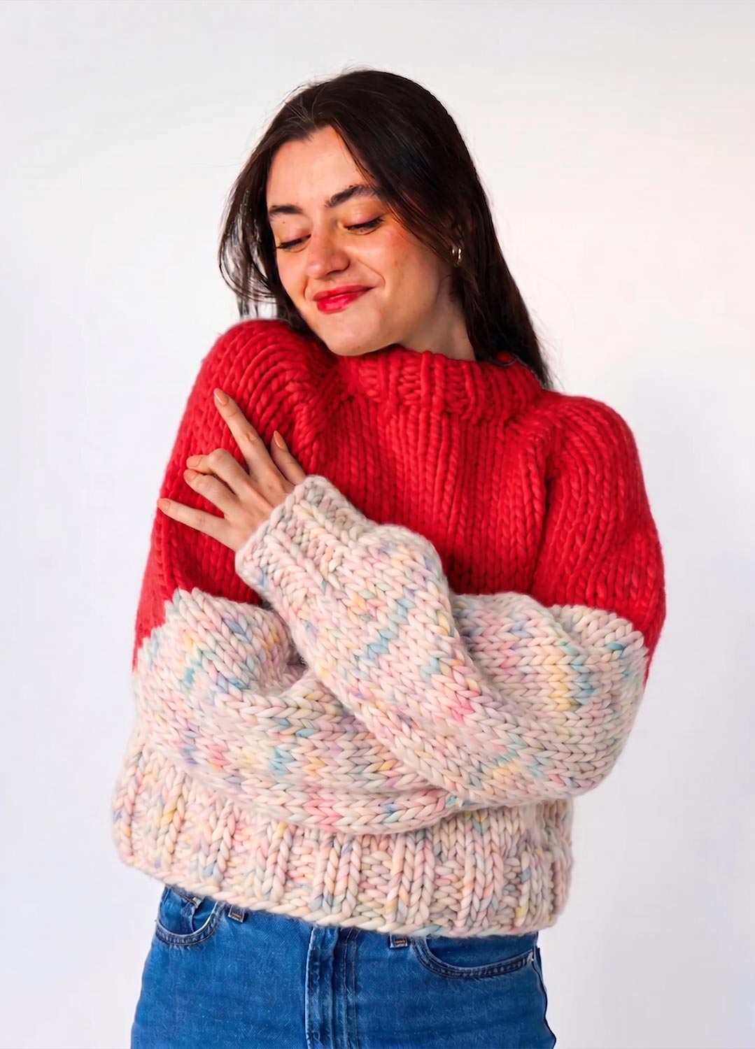 The Rainbow Sweater Kit x @paula.on.knits
