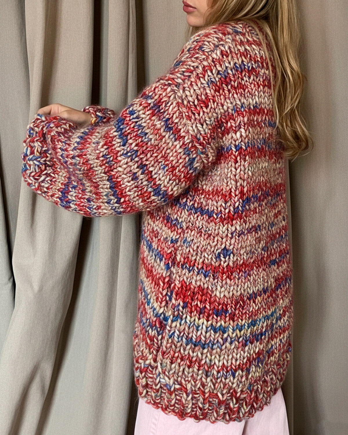Simone Cardigan Kit - Candy Twist Version – We Are Knitters